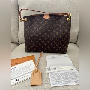 Louis Vuitton Graceful PM Beige M43701